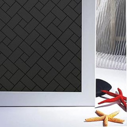 Zindoo Total Blackout Window Film, Blackout Window Cover, Black Film for Glass Windows, Privacy Light Blocking UV Protection,