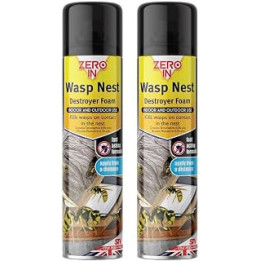 Zero In Wasp Nest Killer Foam 300ml - Twinpack, multicolour