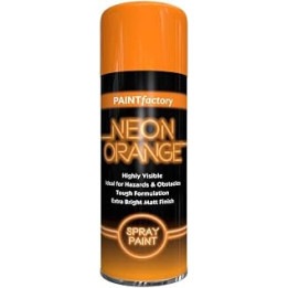 ALL PURPOSE NEON ORANGE 400ML - Professional Satin Finish Spray Wood Color Paint