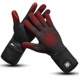 day wolf Heated Gloves Liners Electric Gloves For Men Women Rechargeable Battery Waterproof Hand Warmer For Winter Snow Biking