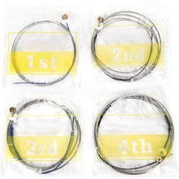 Double Bass String, 4PCs Firm Solid Professional Double Bass String, Concert for Playing Cello Use Professional Music