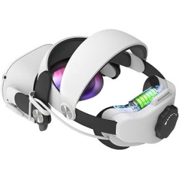 Elite Strap with Battery for Oculus Quest 2,Newenmo 5300mAh Battery Pack Head Strap Compatible with Quest 2,Adjustable VR